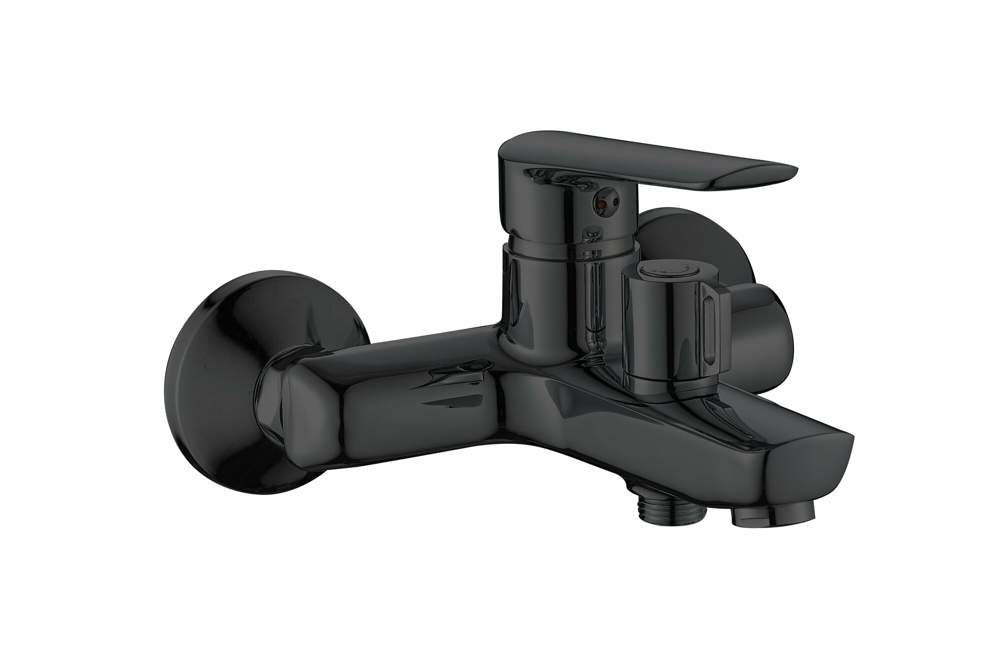 Смеситель Lagos Black д/ванны, кор/изл. , с акс. LG54B