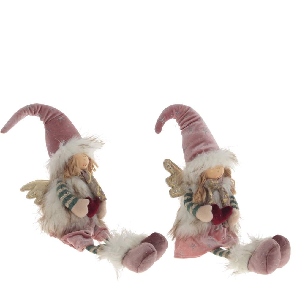 REMECO COLLECTION Игрушка набивная 791500 Ангел Мальчик/Девочка розовый/золото 17х11х24/62см 2 вида 