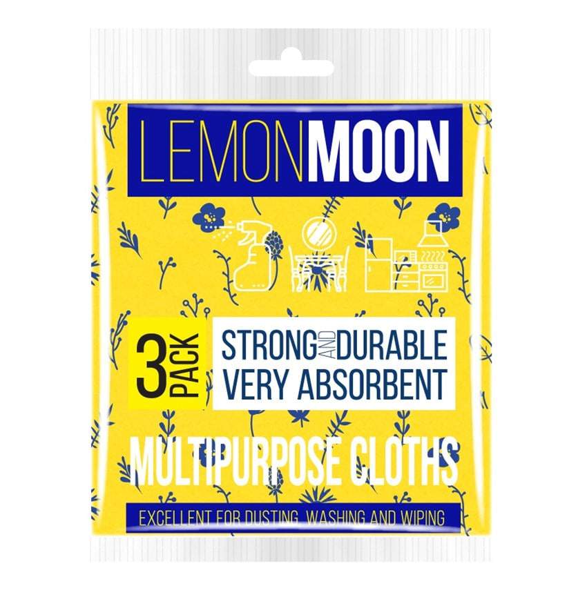 LEMON MOON Набор салфеток L401 вискоза с печатью 3шт 380х380мм 110г/м2