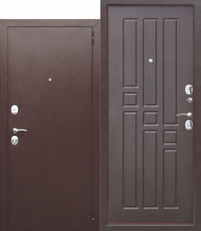 Дверь металлическая Гарда  8мм  муар Венге  860 R