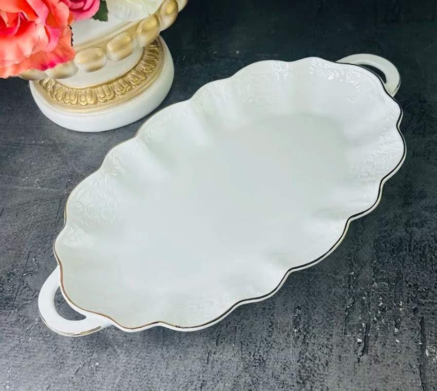 LENARDI Maria Gold Блюдо 226-191 с ручками овальное 26,5см 