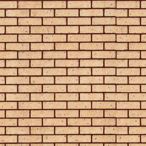 Панель лист.  ХДФ 1,22х2,44х6мм Кирпич/Кирпич желтый