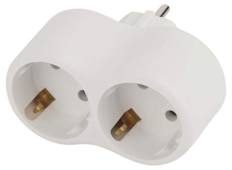 Разветвитель 2-м с зазем.16А IP20 SPx-2e-W  бел. Эра Б0053478/1598947