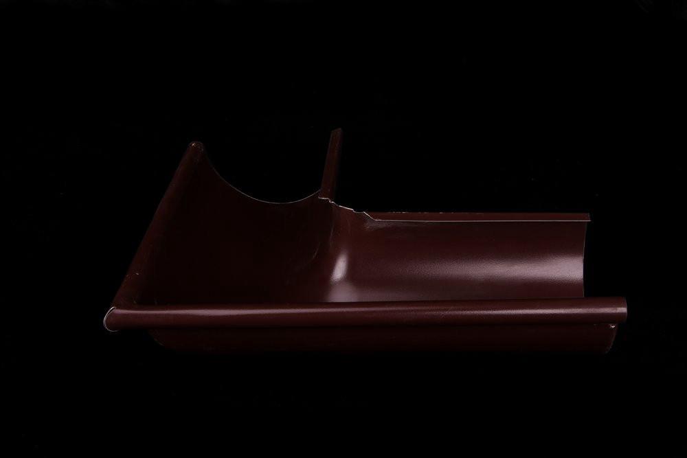 Угол желоба внешний Optima 90гр 125мм RAL 8017