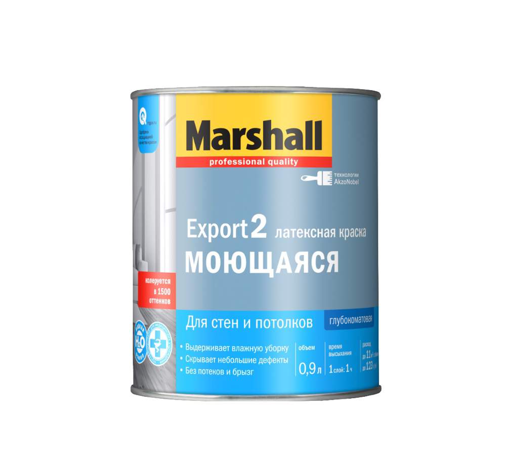 Краска Marshall / Masterline Export-2  гл. мат. база BС  0,9л  5248842