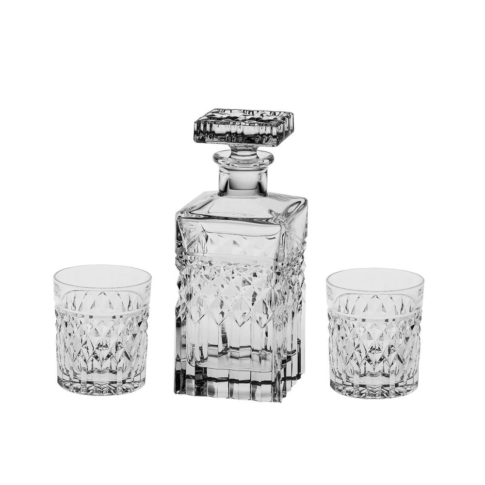 CRYSTAL BOHEMIA Набор Harry д/виски (штоф 700мл+2 стакана 320мл) 99999/07604/991 БПХ 946