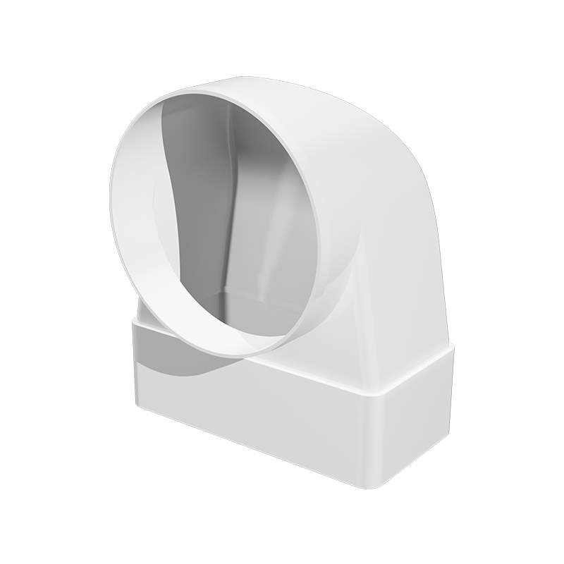 Соединитель угловой  620СК10КП  90гр плоск.возд. с кр.пластик 60х204D100 ЭРА