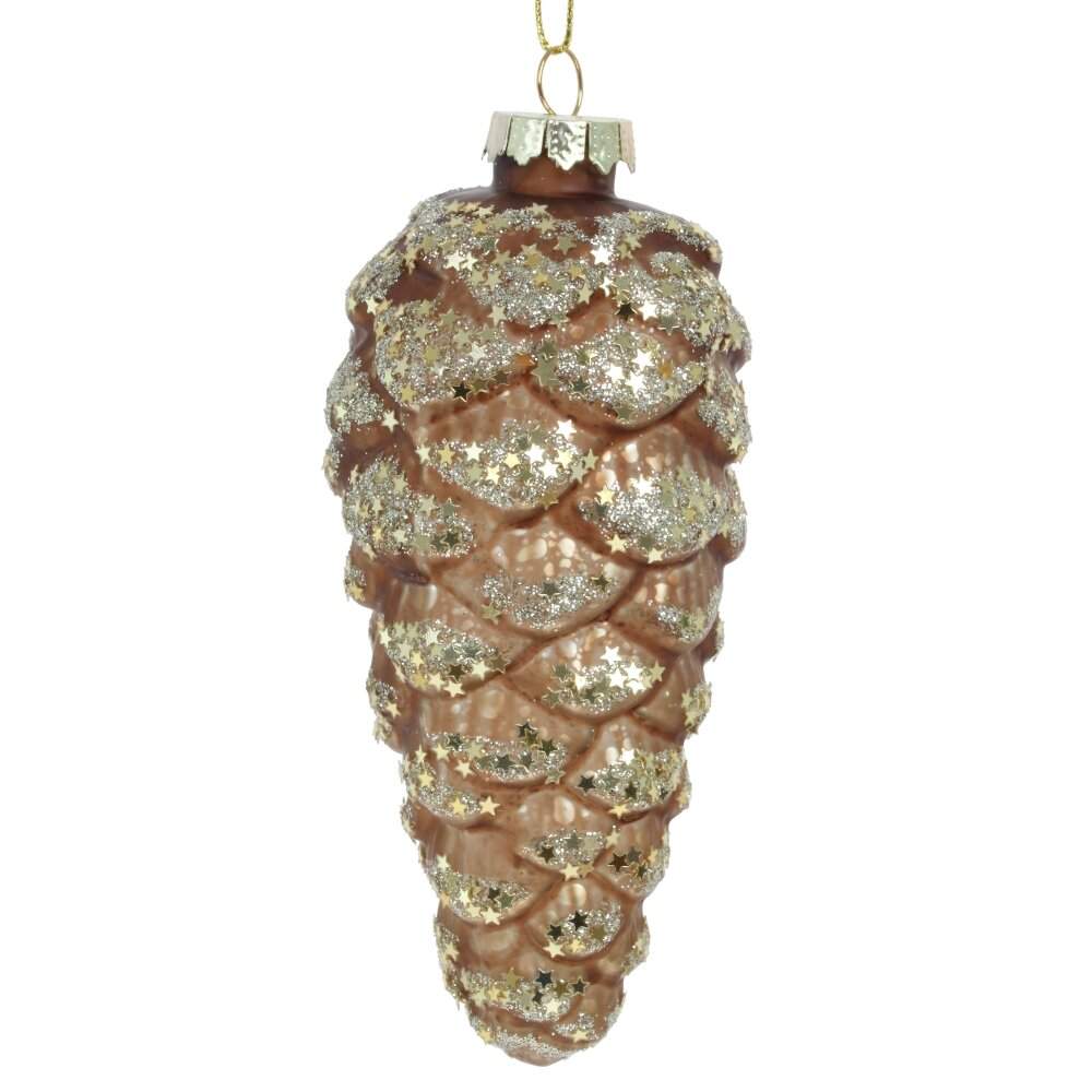 REMECO COLLECTION Игрушка елочная Шишка 779023 золото стекло 6х6х14см