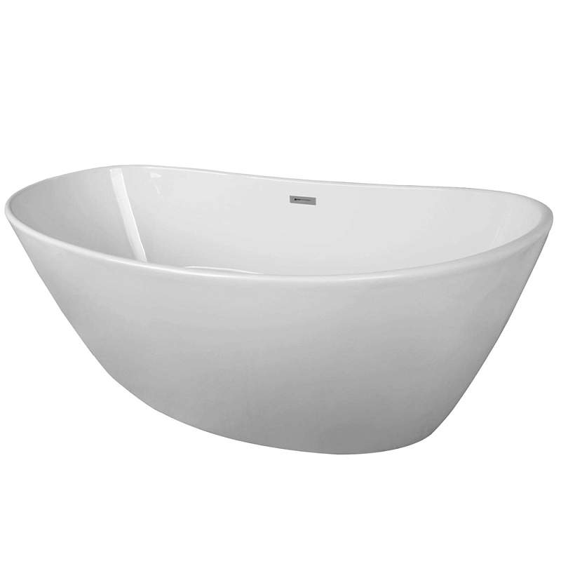 Ванна EASTON  AZ-1337 1800х820х600мм  акрил.белая,свободност. с сифоном и мет.рамой (х)