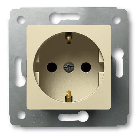 Розетка CARIVA 1-м. с/з з/ш сл.к. Leg773721/61750