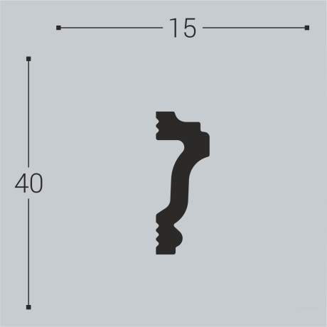 Молдинг XPS BD М 4 (40*15)/26