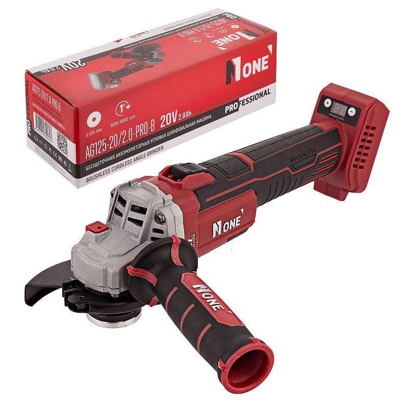 УШМ NUMBER ONE INDUSTRIAL AG125-20/2.0-PRO-B  бесщет.(без акб и з/у)