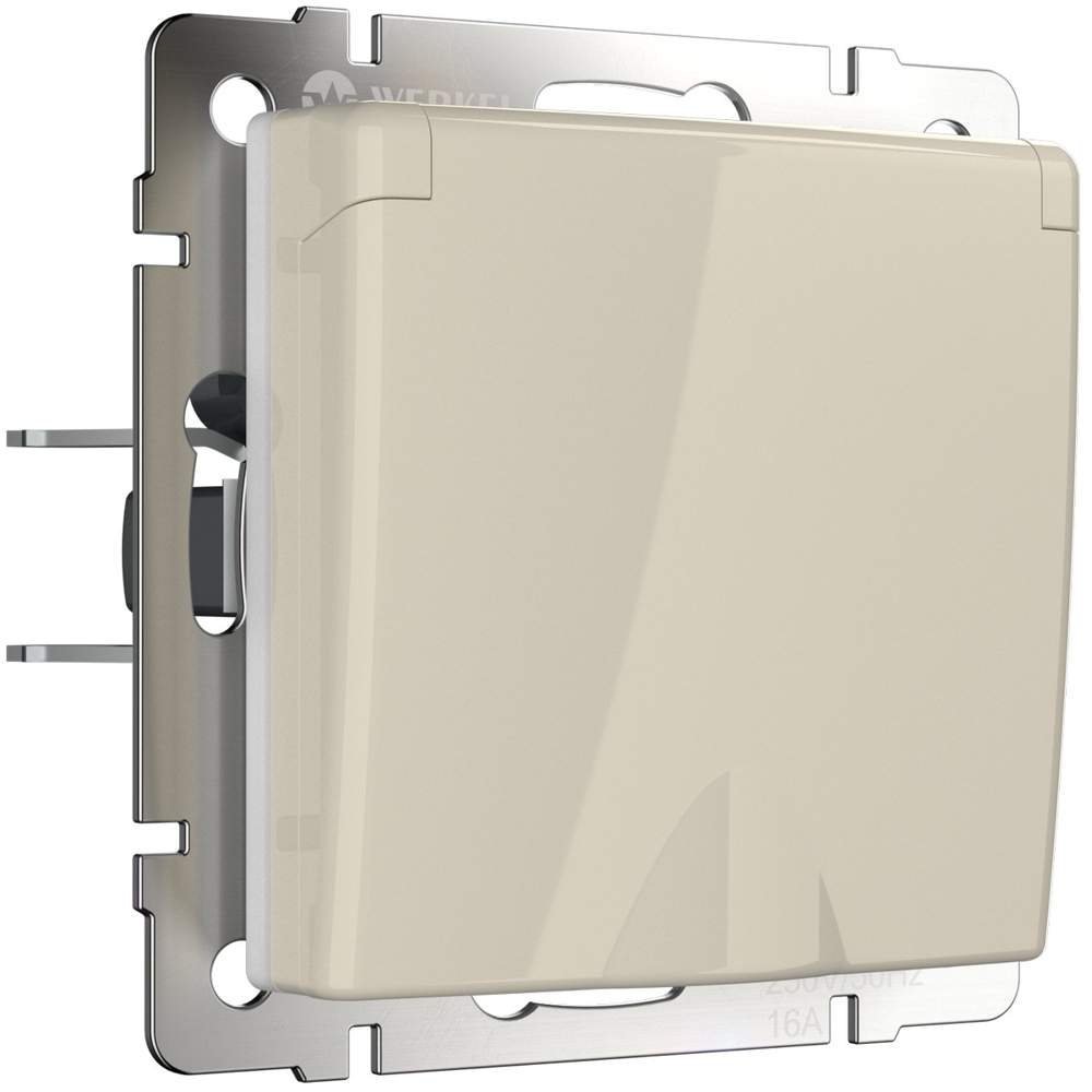 Розетка  Frame вл. с/з с/защ.кр. сл. кость  WL03-SKGSC-01-IP44  -  W1171203