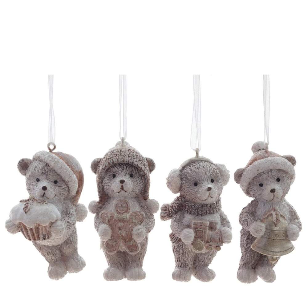 REMECO COLLECTION Украшение 811102 подвесное Медвежонок 4,5х3,8х8см 4 вида (полимер)
