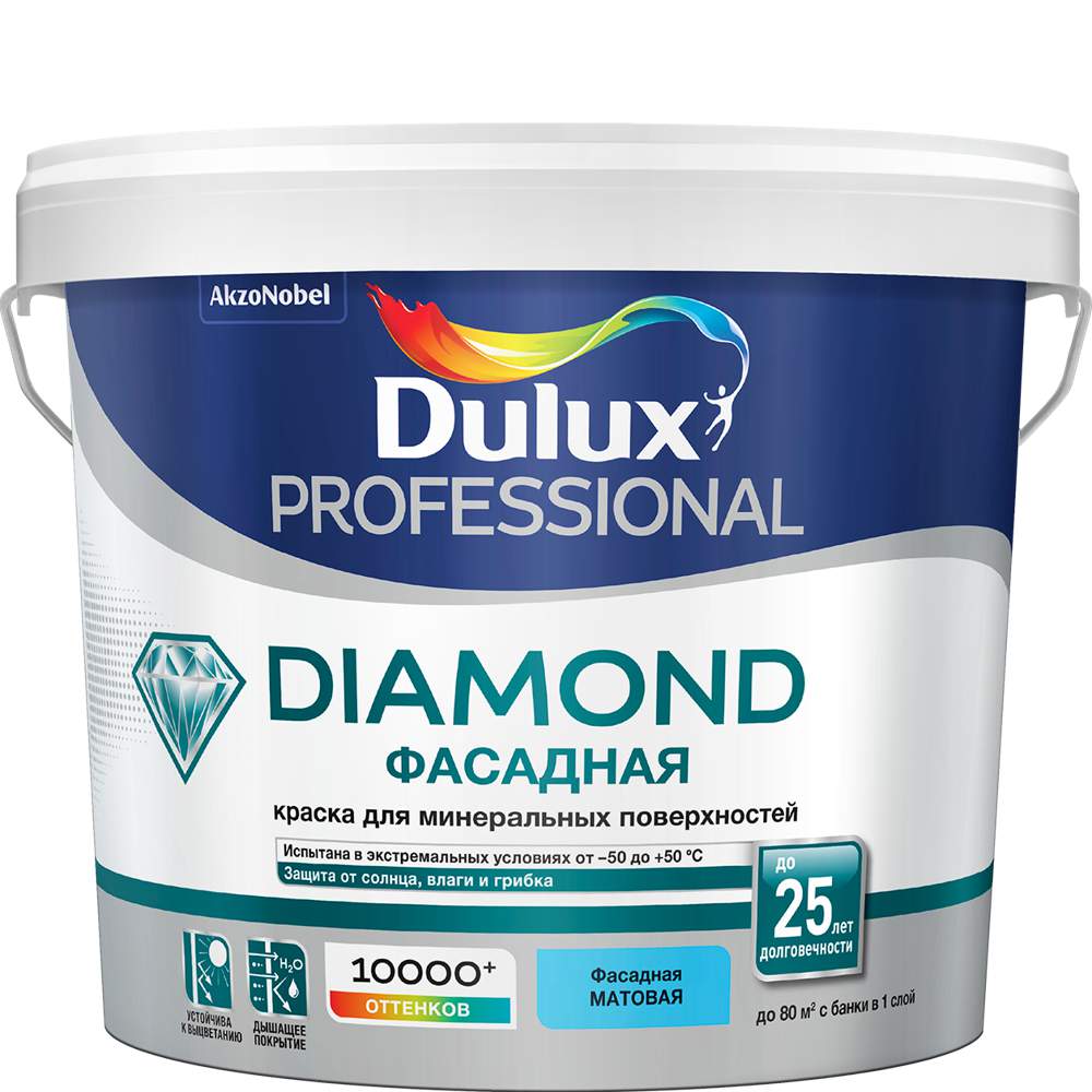 Краска Dulux / Luxium фасадная гладкая BW  5л  5183702