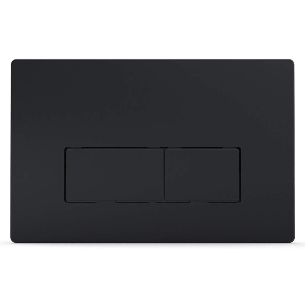 Azario  панель смыва (квадратная) черная матовая  AZ-8200-0092