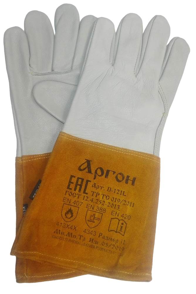 Краги кожаные Kevlar Аргон ДОКА D-121L