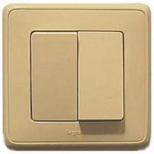 Выключатель CARIVA 2-кл. 10AX сл.к. Leg773758/61764