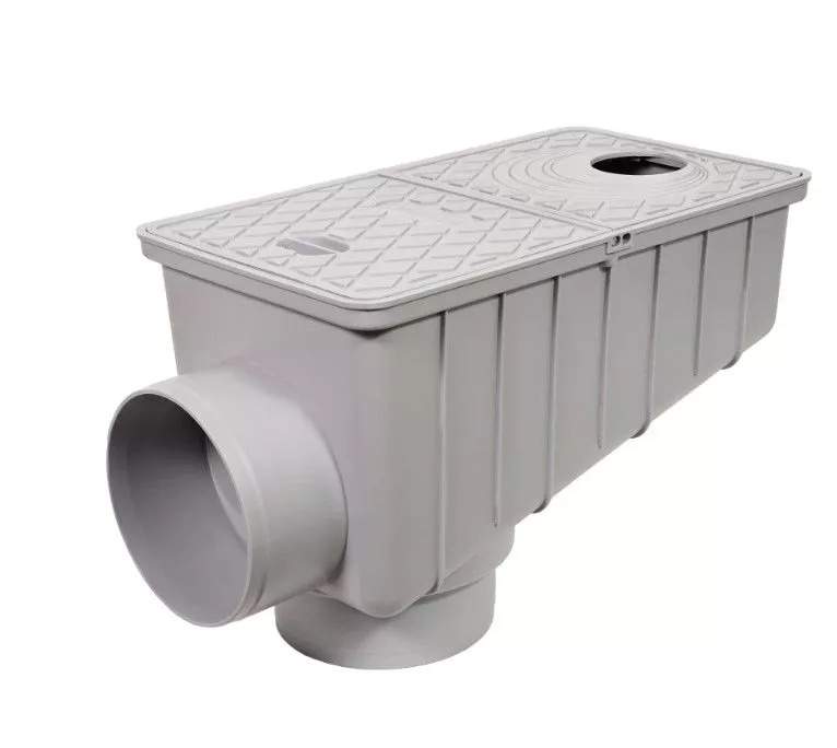 Ливнеприемник кровельный универсальный серый 7602с