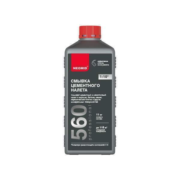 NEOMID 560 смывка цементного налета 1кг конц 1:10 F0000001167