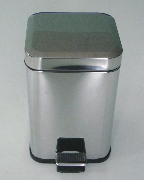 Ведро квадратное  6л.  нерж/хром  10806