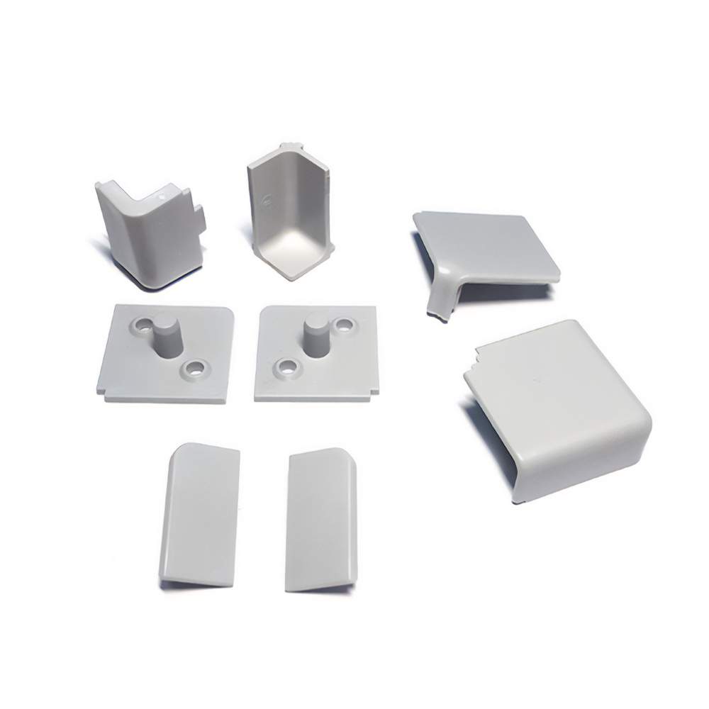 Комплект заглушек ( Квадро) серебро