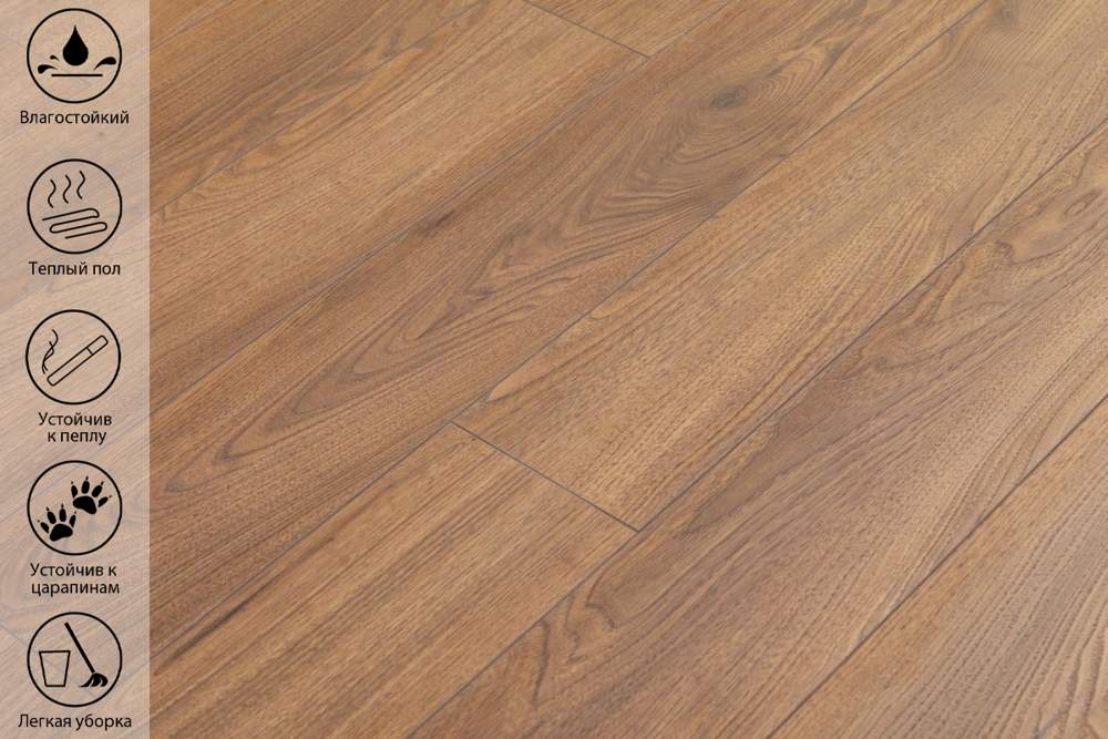 Ламинат Peli Loft LF-707 Медный Каштан 1290*157 8/33 (1уп.- 1/8шт / 1,62м2)