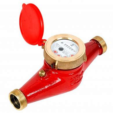 Счетчик воды  ВСКМ-25  /Декаст/унив.латунь 25-255мм