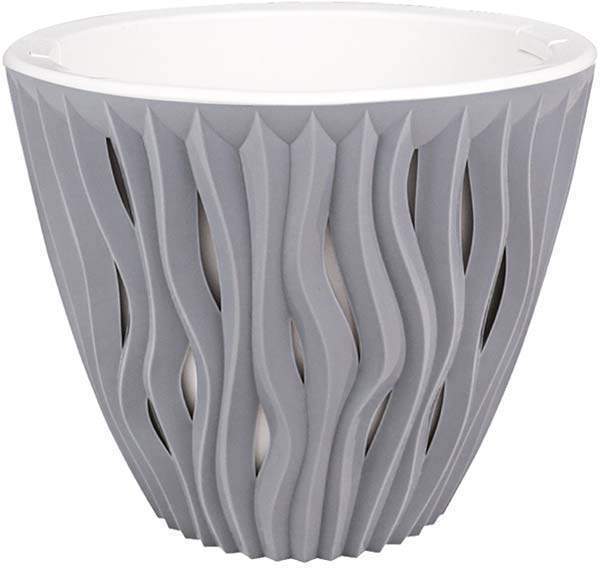 Горшок  Вдохновение 4,5л серый КШ-7937