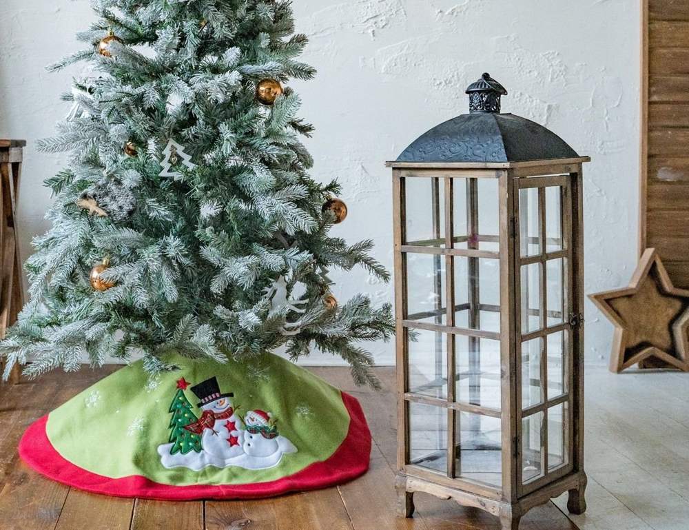 KAEMINGK Коврик под ёлку Праздничное обаяние Снеговики 90см 173179/612866-1 