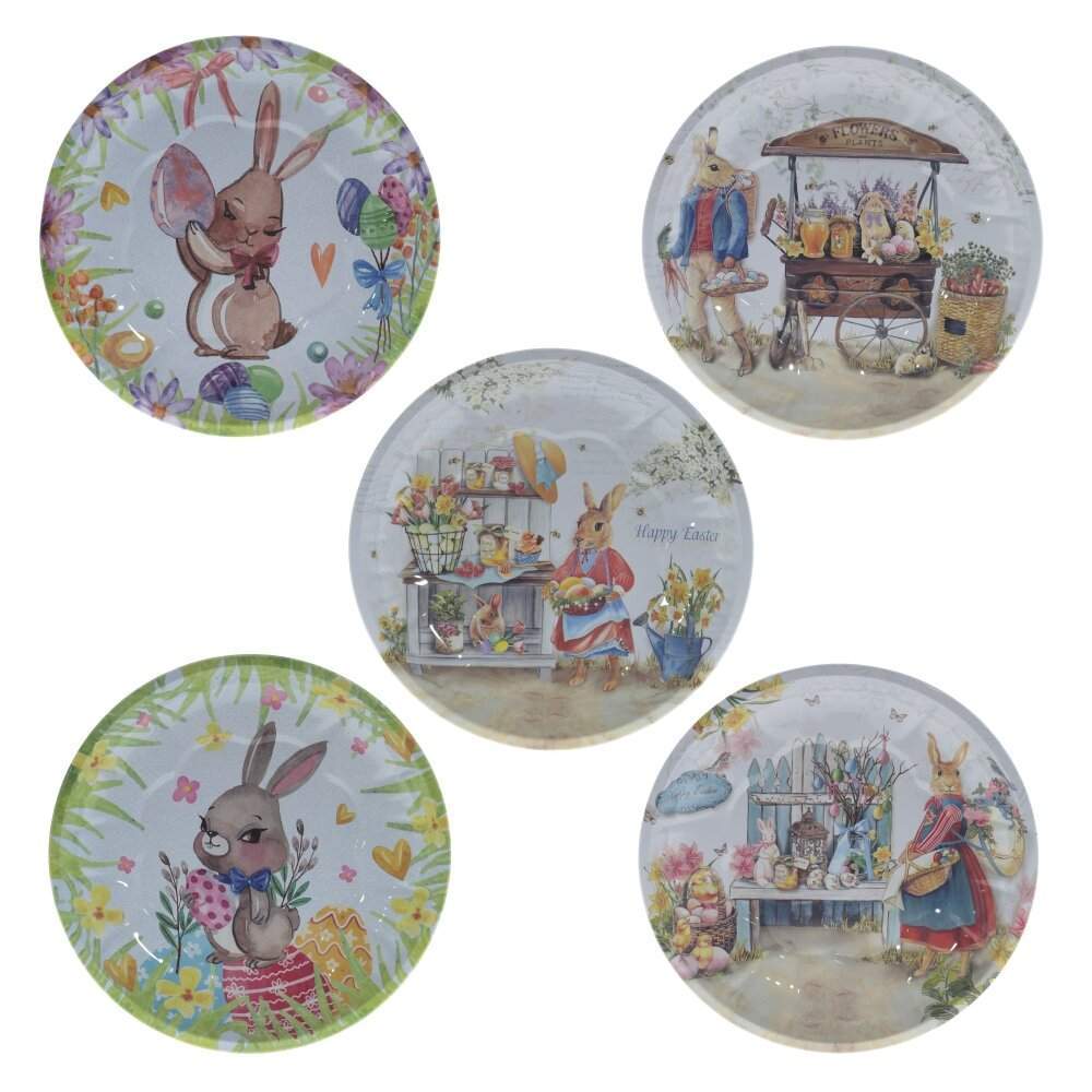 REMECO COLLECTION Тарелка декоративная 756031 Пасхальная L19 W19 H2,5см металл. 5в