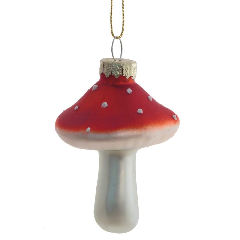 REMECO COLLECTION Игрушка елочная 805759 Гриб 6х6х9см (стекло) 