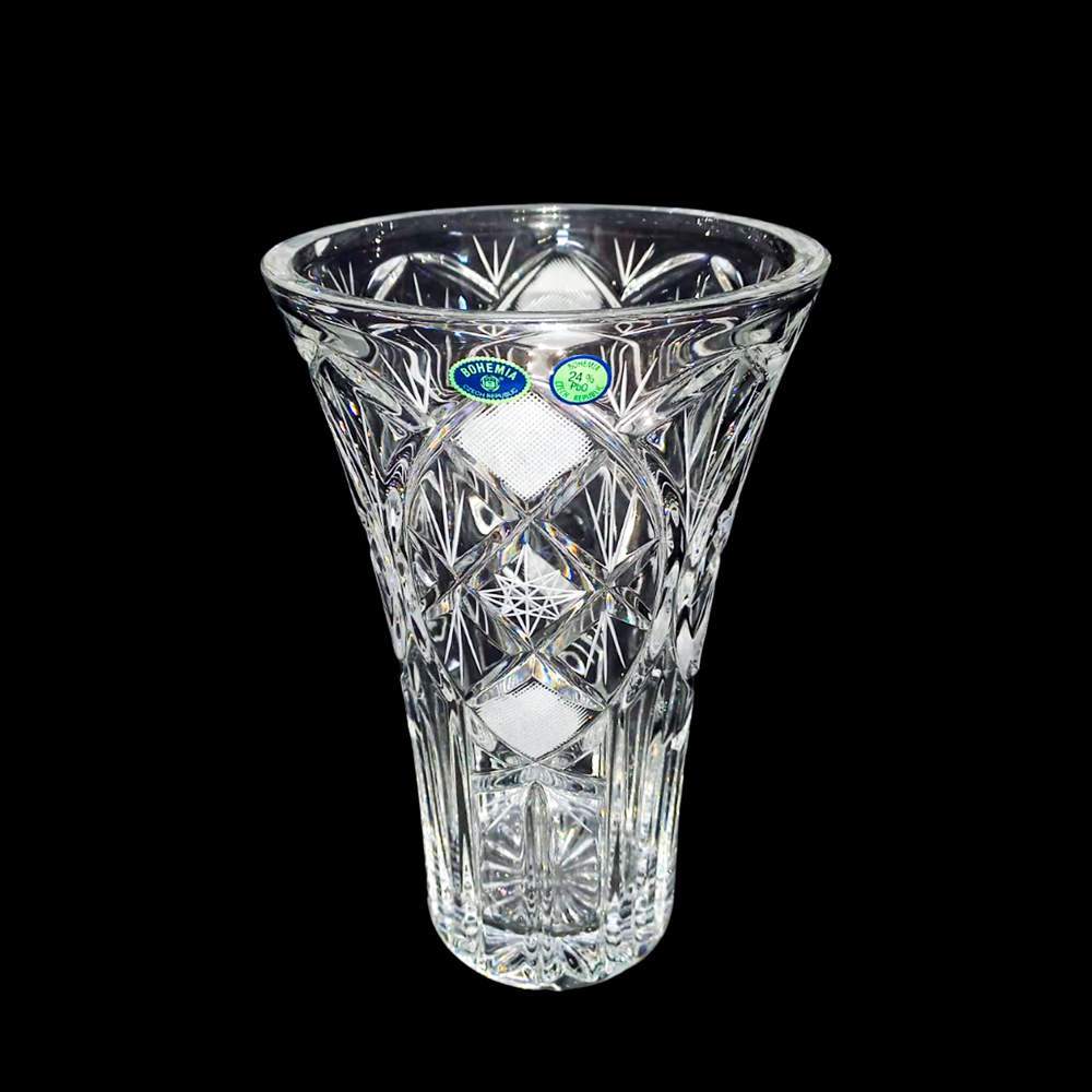 CRYSTAL BOHEMIA Ваза 28см матовая дошлифовка БПХ1079