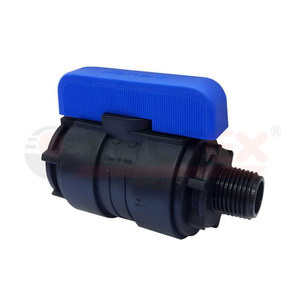 Кран шаровой муфта-нар/рез. ПНД VALFEX  32х1