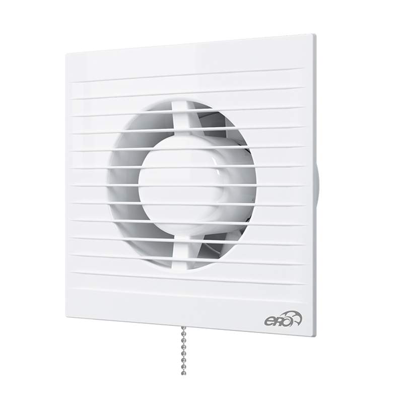 Вентилятор  E 100-С02  осевой  с тяговым выключ. обратн. клапан.  D100