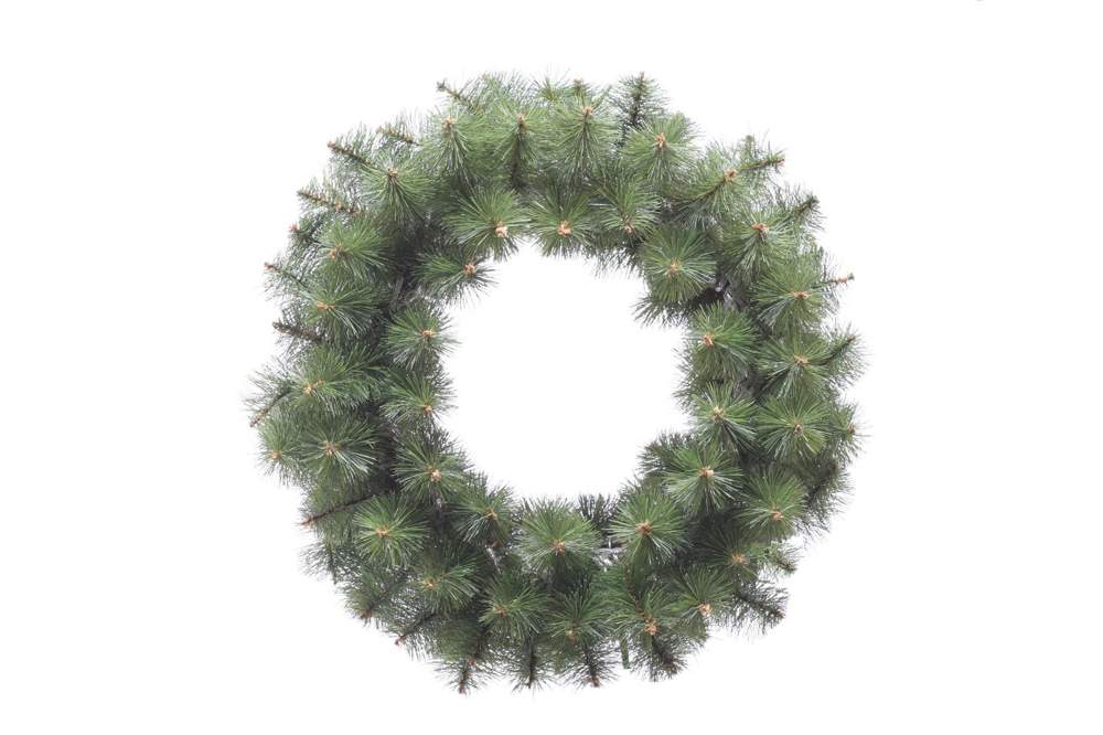 ЦАРЬ ЕЛКА Венок Новогодняя красавица 60см Леска+пленка ПВХ ВН60/НК