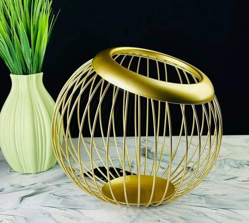 LENARDI Корзина д/фруктов 401-084 25см золото