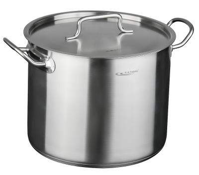 КАТУНЬ Общепит-Шеф Кастрюля 11л d26 h21 с мет.крышкой нерж.тройное дно КТ-ОБ-11