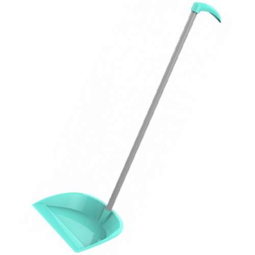 Совок  Clean Lux  дл.руч.(27х24руч75см) мягк.пласт. мята АС37057000/243480