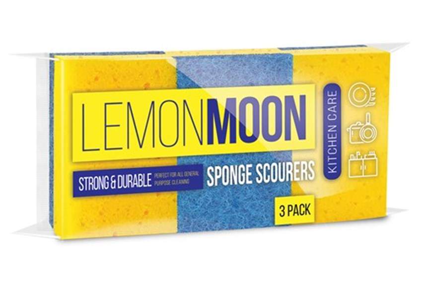 LEMON MOON Набор губок L003 д/посуды 3шт 96х64х35мм абразив TERSO 500