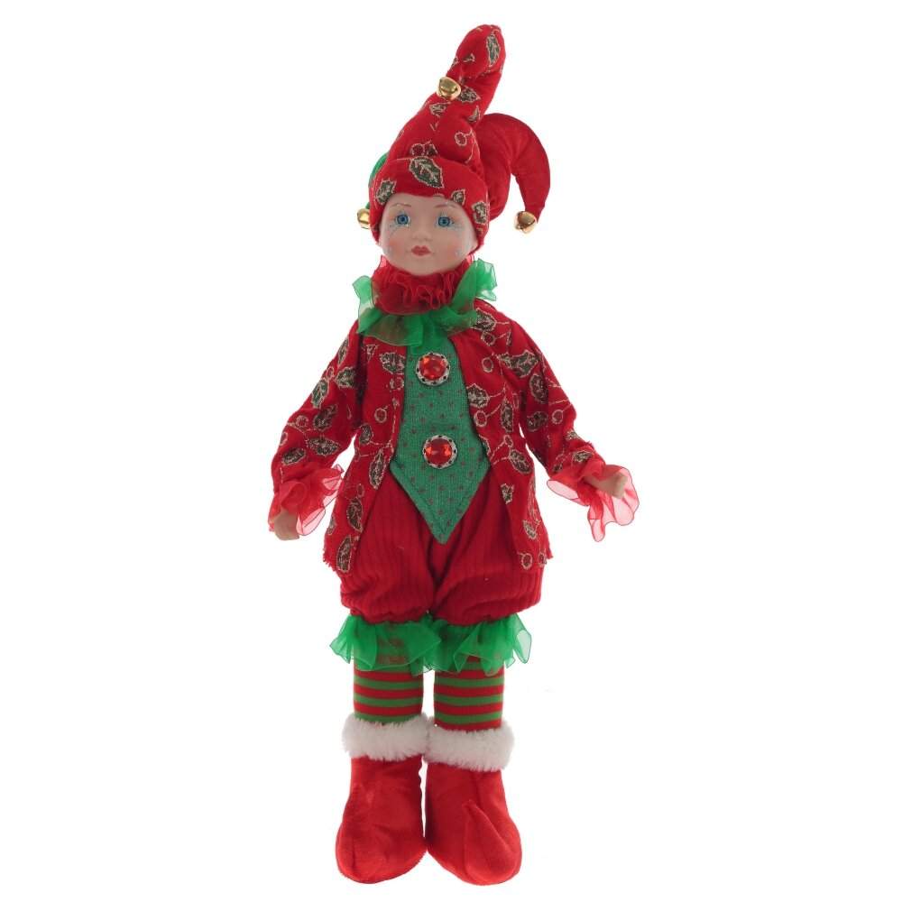 REMECO COLLECTION Игрушка набивная 807236 Клоун (музыка,движение) красный/зеленый 16х13,5х45см 