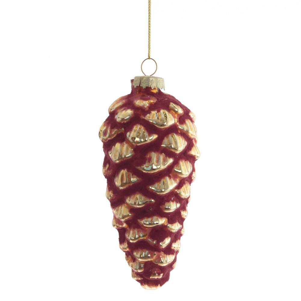 REMECO COLLECTION Игрушка елочная Шишка 805694 стекло 6х6х13,5см