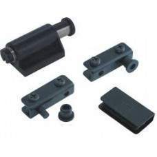 Петля распашная с магнитом на 1 дверь Чёрная