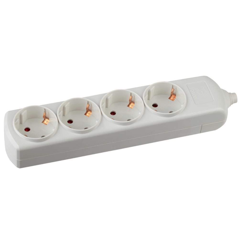 K-4e ЭРА Колодка 4 гнезда,заземление   С0045323