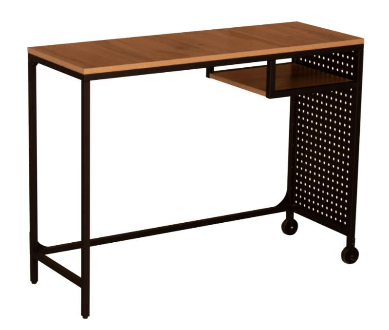 Стол компьютерный 42.38 "Люмен"(дуб вотан/металл:черный)