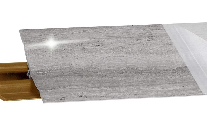 Плинтус д/столешниц  Korner LB-231-45 (605) травертин серый глянец  3м