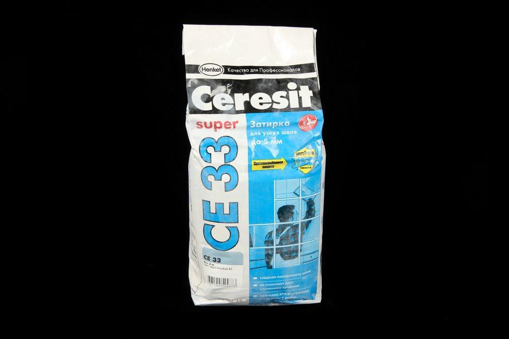 Затирка Ceresit CE33 S №85 серо.голубой  2-5мм/1-6мм (2кг) 1035063/2092749