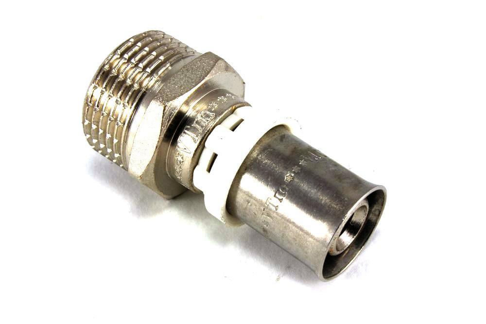 Соединение нар.р. пресс 16х3/4"   Valtec  VTm.201.N.001605