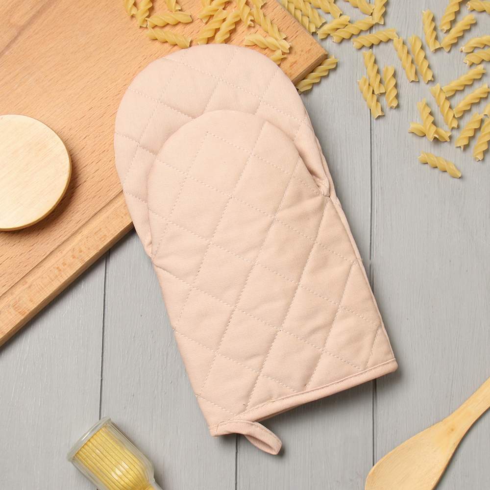 ЭТЕЛЬ Kitchen Варежка-прихватка 15х28см бежевый саржа,100% хлопок 10179649