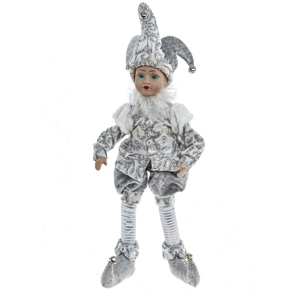 REMECO COLLECTION Игрушка набивная 776012 Клоун (музыка,движение) серебро 16х14х30/50см